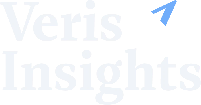 Veris Insights logo with a blue upward arrow
